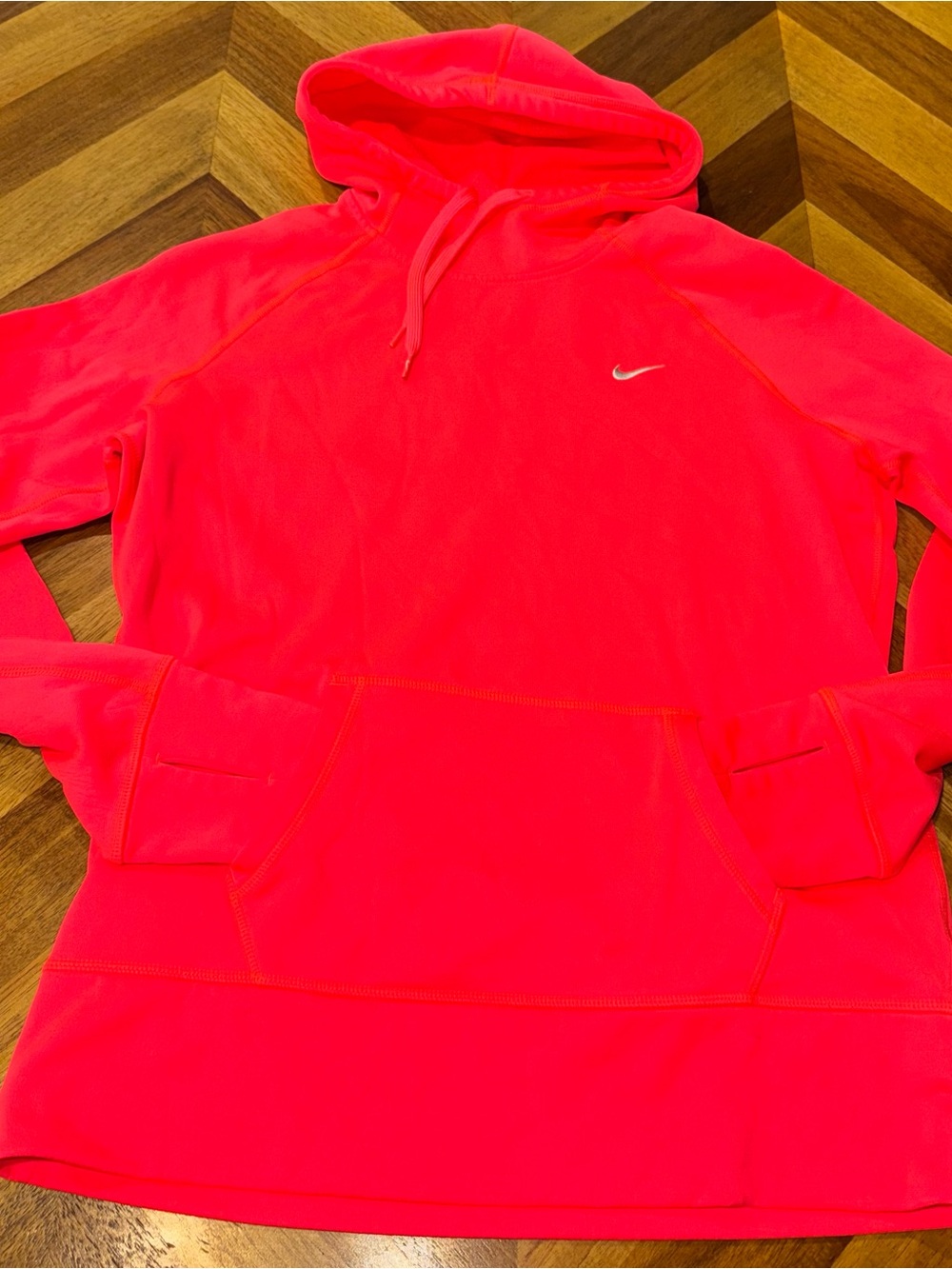 Nike Neon Pink Hoodie with White Swoosh
